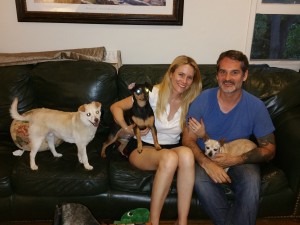 Pixie Rescued From OC Found Her Fur-Ever Family On 7-25-15. Pixie Is On Gary's Lap